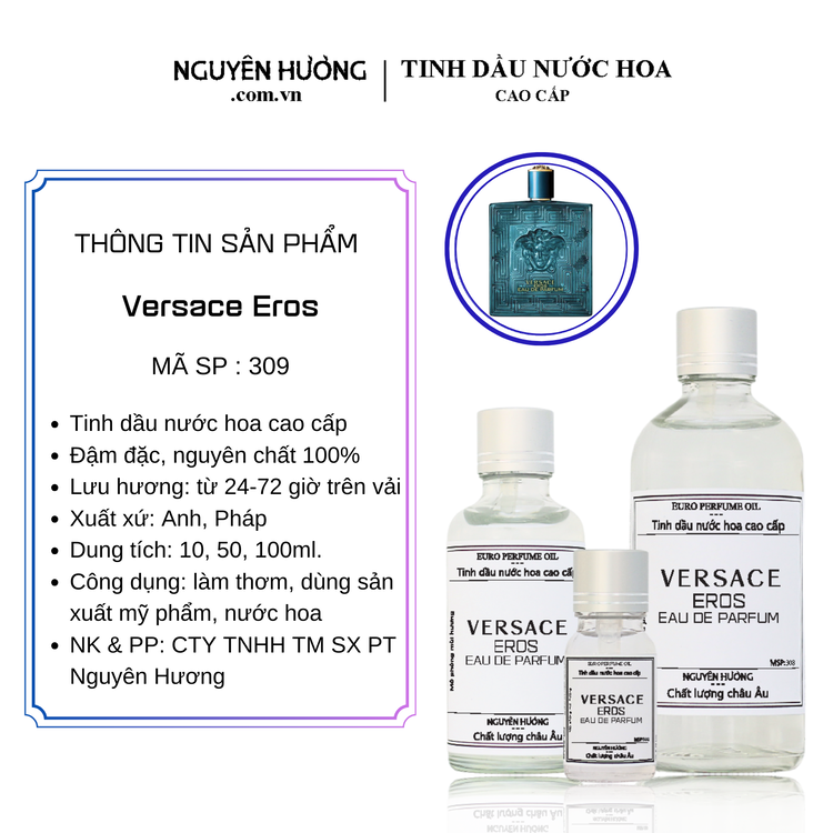 Tinh Dầu Nước Hoa Cao Cấp Eros by Versace