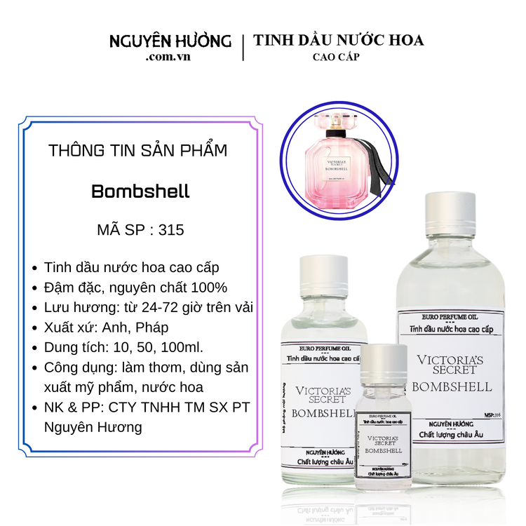 Tinh Dầu Nước Hoa Cao Cấp Bombshell by Victoria's Secret